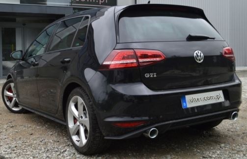 Sportuitlaat / Einddemper van Ulter voor de Golf 7 GTi